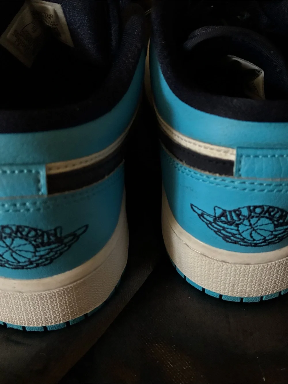 Nike Kids Turquoise, White & Black Low-Top Sneakers